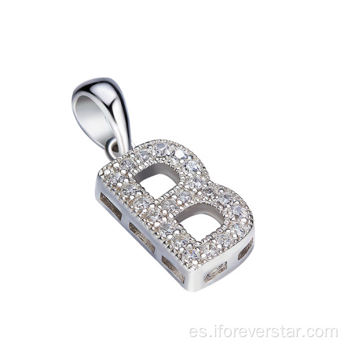 Iced Out Jewelry Pendant Inicials Pendant Charm Letra